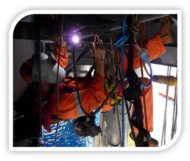 REPAIR – WELDING ON STRUCTURE UNDER THE HELIDECK